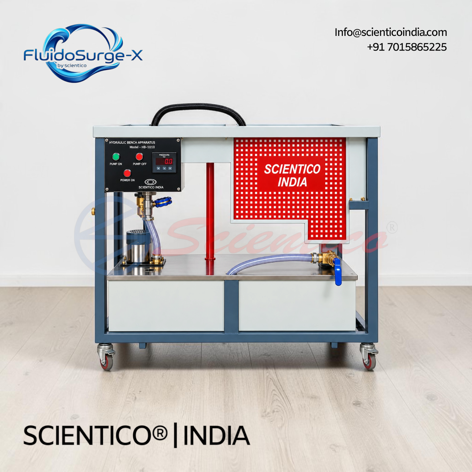 Digital Hydraulic Bench Apparatus | FluidoSurgeX 102