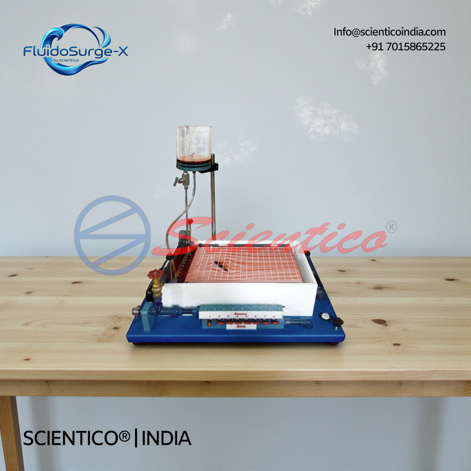 Flow Visualization Apparatus | FluidoSurge-X 200