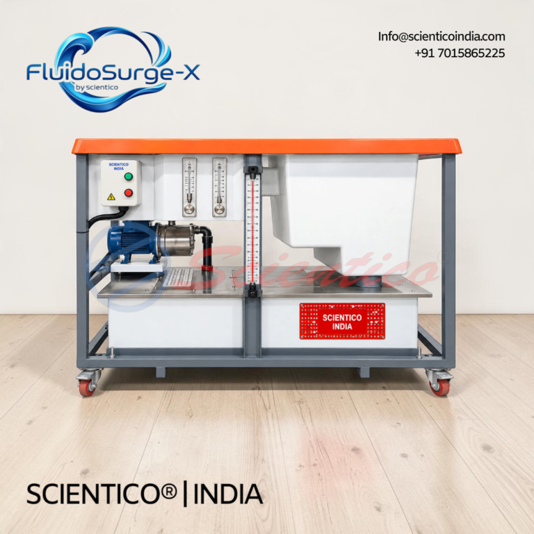 Hydraulic Bench Apparatus with Flowmeter | FluidoSurgeX 105