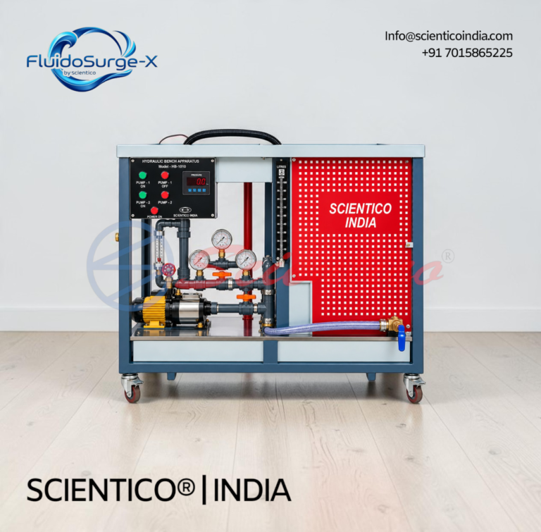 Hydraulic Bench with Series and Parallel Pumps | FluidoSurgeX 104