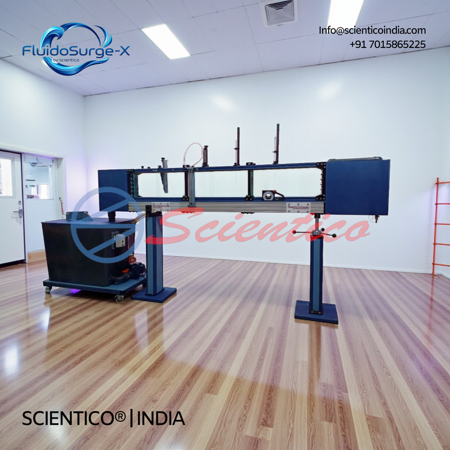 Multi-Purpose Teaching Flume (Length 2.5 m) | FluidoSurge-X 236