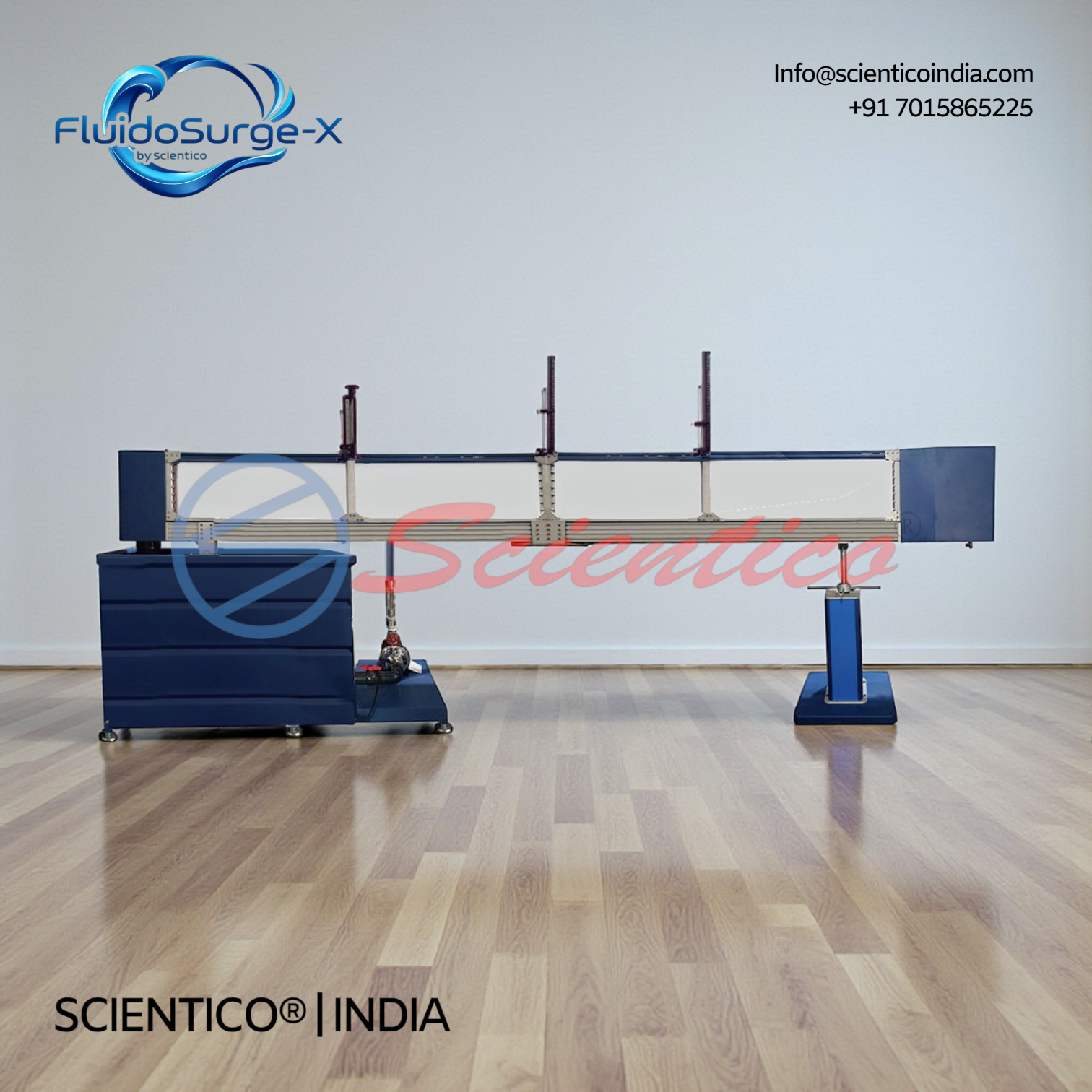 Multi-Purpose Teaching Flume (Length 5 m) | FluidoSurge-X 240