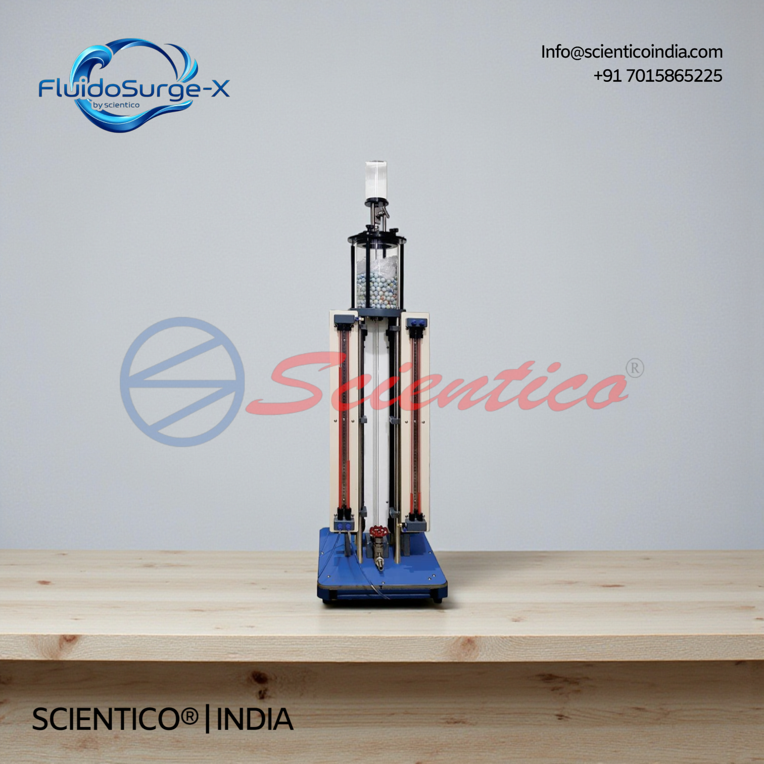 Osborne Reynold's Apparatus with Manometer | FluidoSurge-X 133