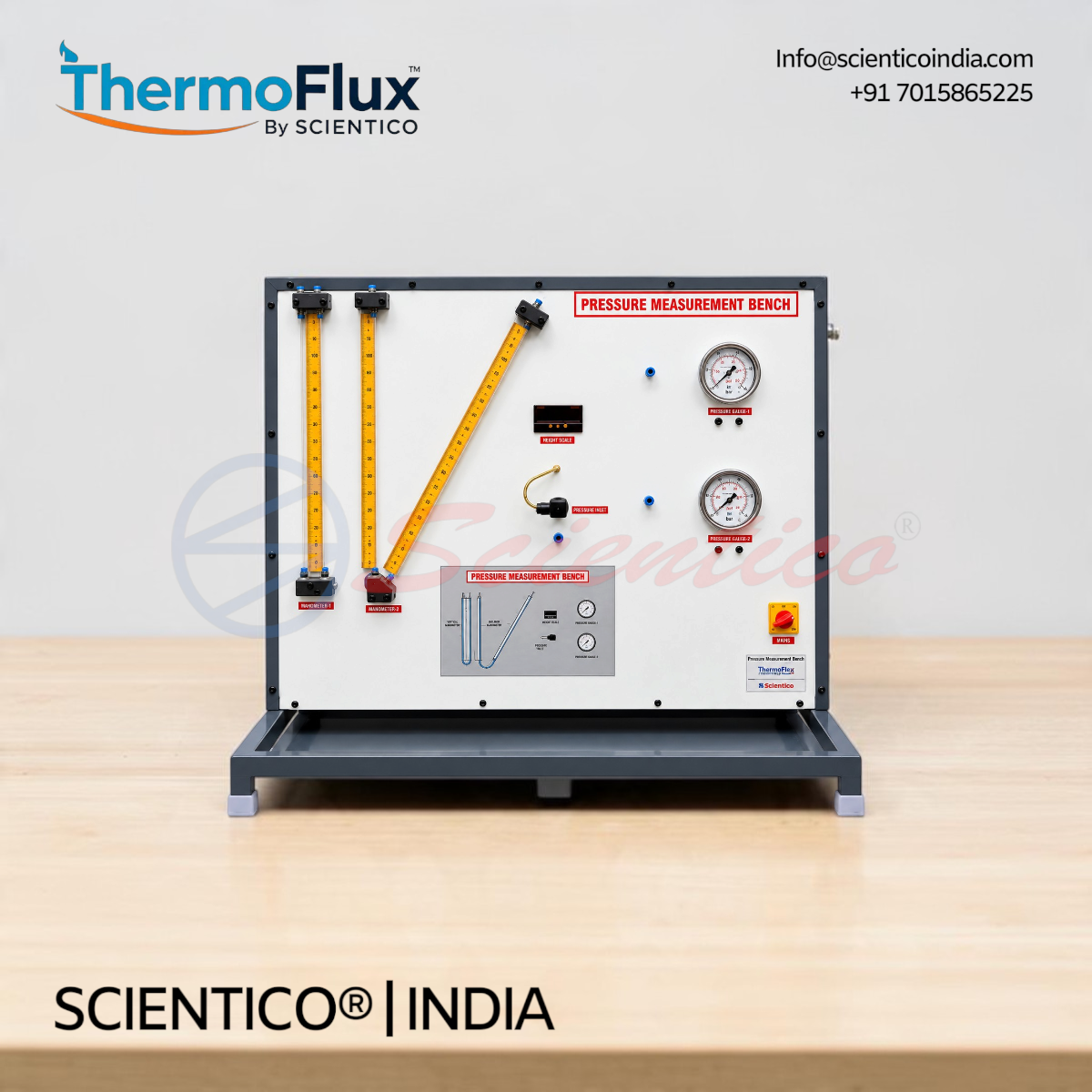 Pressure Measurement Bench | ThermoFlux – 7015