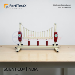 Suspension Bridge Apparatus | FortiTestX – 25 — CE-certified lab equipment manufactured by Scientico India