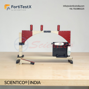Three Hinged Arch Apparatus | FortiTestX – 26 — CE-certified lab equipment manufactured by Scientico India