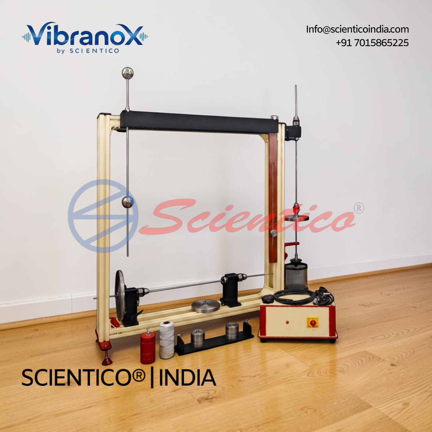 Free & Damped Torsional Vibration Apparatus | Vibrano X - 07