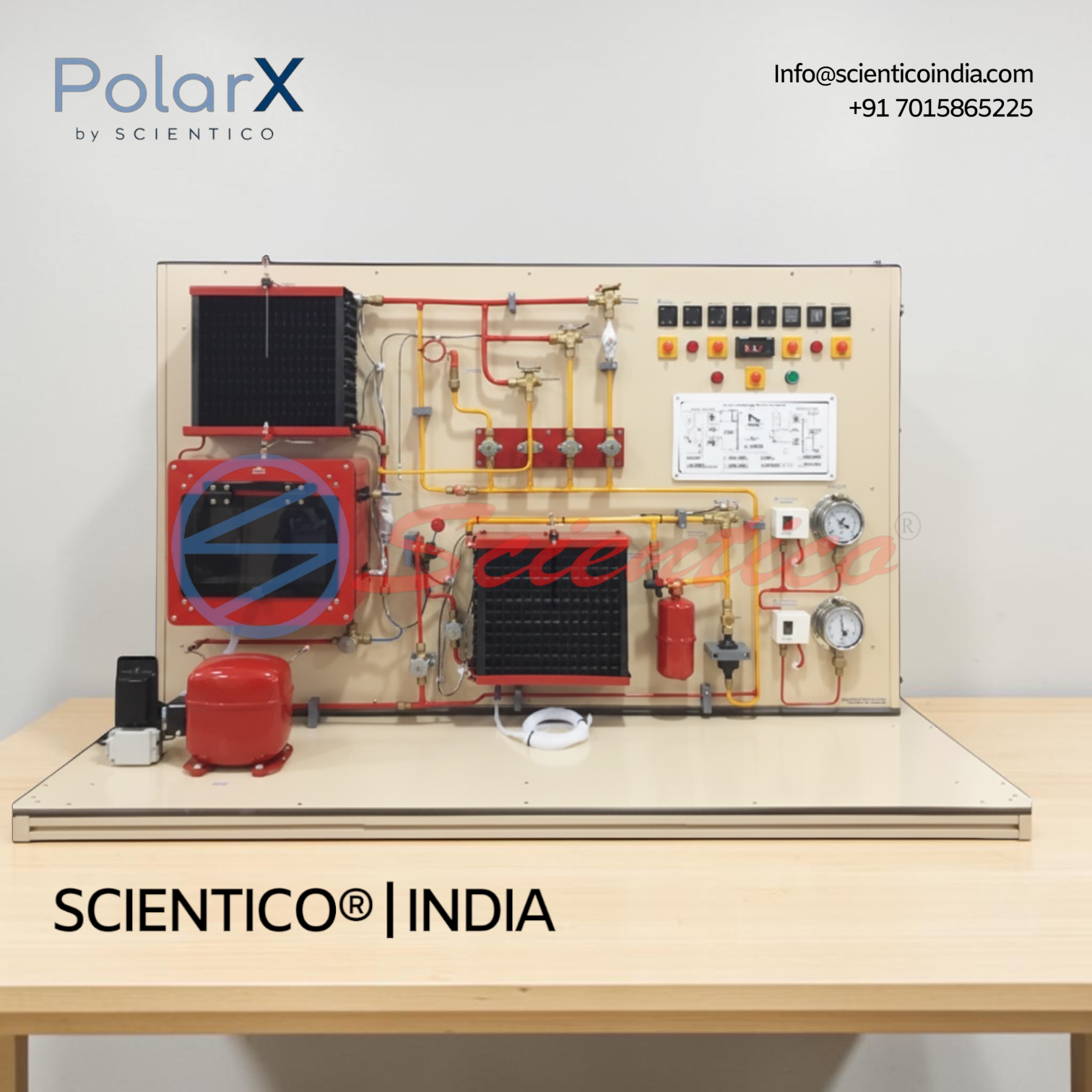 Reverse Cycle Refrigeration & AC Training Unit | PolarX - 536