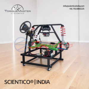 Working Model Of Power Steering With Suspension