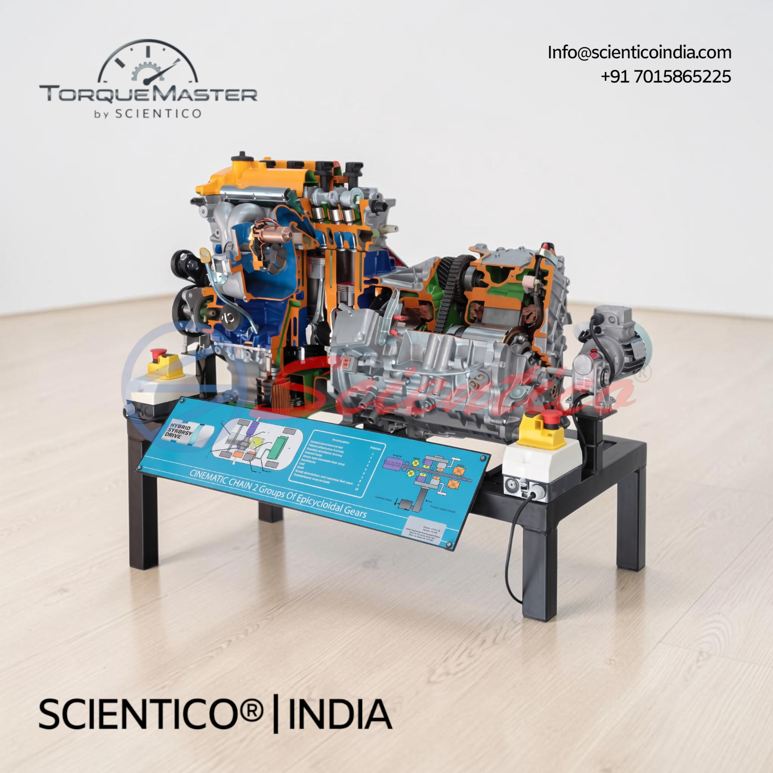 Working Model Of Hybrid Petrol Engine | Torquemaster-15