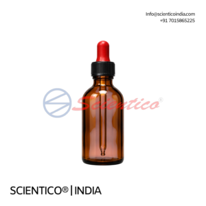 Neutral amber dropper bottle