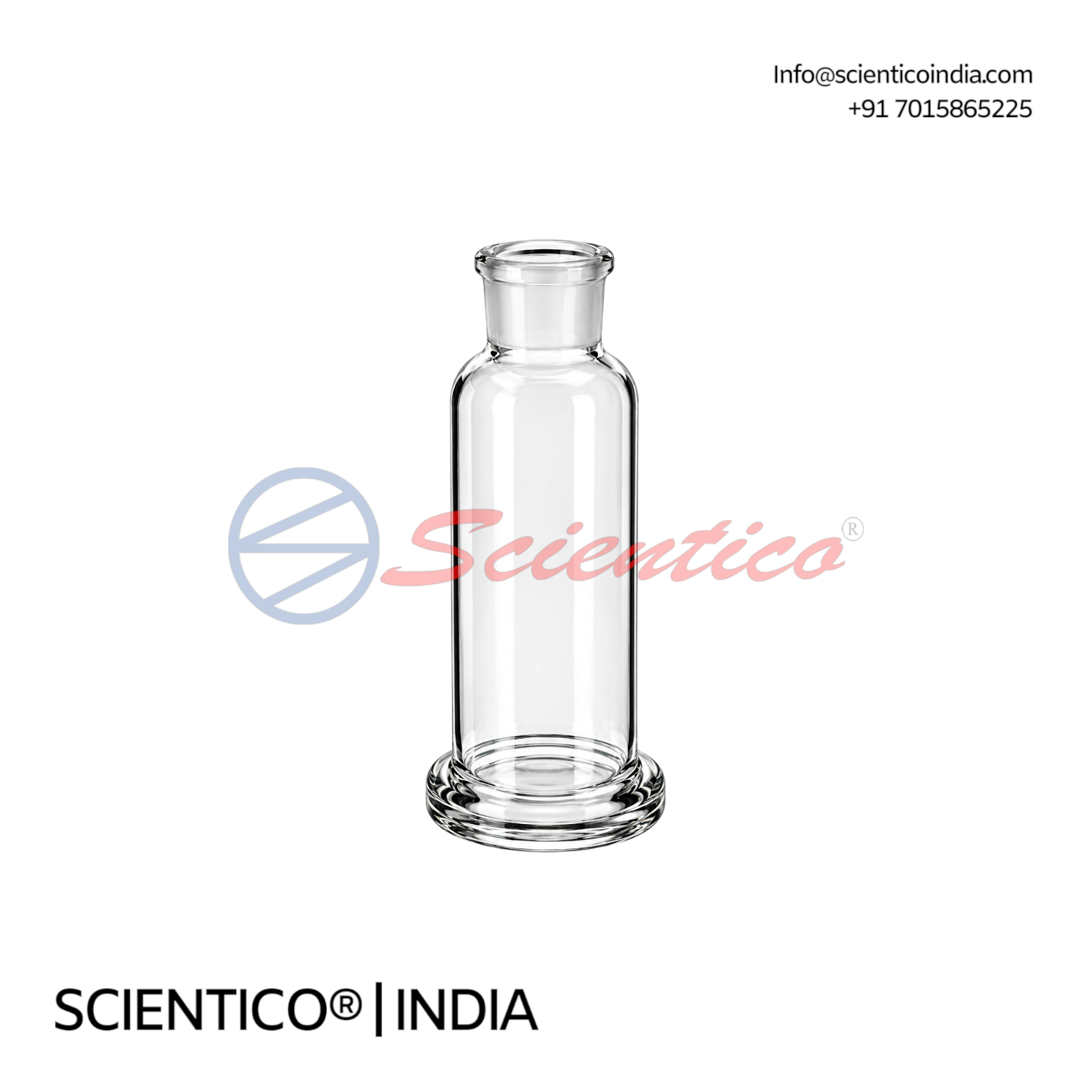 Laboratory gas washing bottle